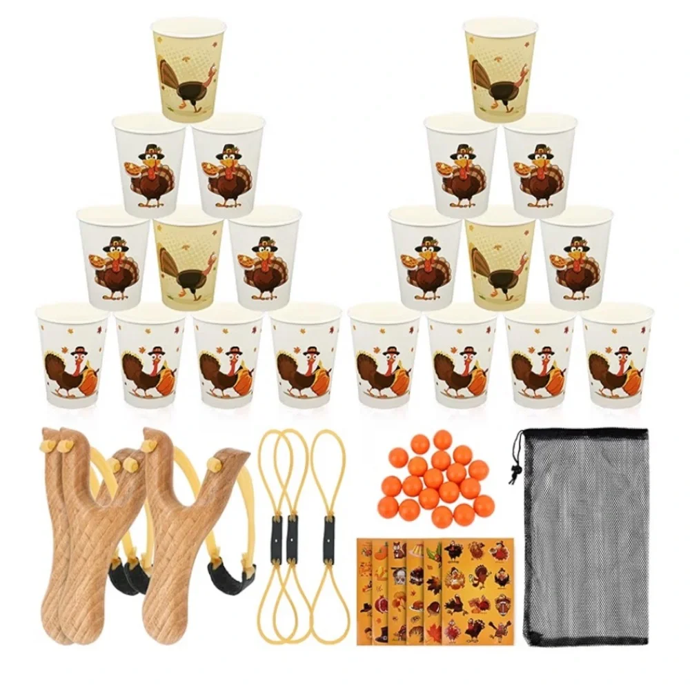 Thanksgiving Turkey Party Slingshot Game Set -